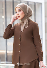 YUKI BLOUSE (DARK BROWN)