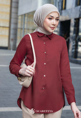 YUKI BLOUSE (GLAM MAROON)