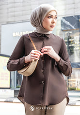 YUKI BLOUSE (RICH BROWN)