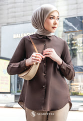 YUKI BLOUSE (RICH BROWN)