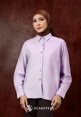 YUNA LINEN BLOUSE (LILAC PURPLE)