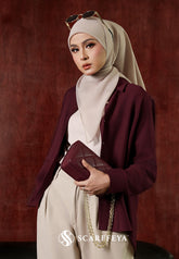 YUNA LINEN BLOUSE (BURGUNDY MAROON)