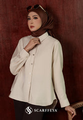 YUNA LINEN BLOUSE (NUDE CHAMPAGNE)