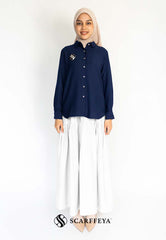 YUNA LINEN SKIRT (CLASSY WHITE)
