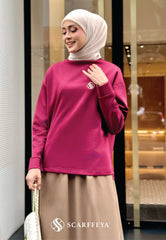 ZEYA JUMPER (BURGUNDY MAROON)