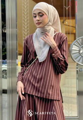 LINEA STRIPE SET (DARK BROWN)