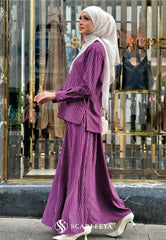 LINEA STRIPE SET (DARK PURPLE)