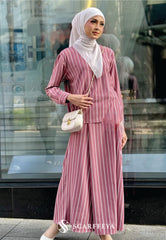 LINEA STRIPE SET (DUSTY ROSE)