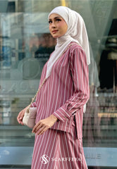 LINEA STRIPE SET (DUSTY ROSE)