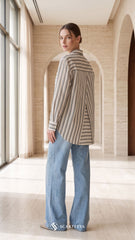 EVYA STRIPE (AMBER BROWN)