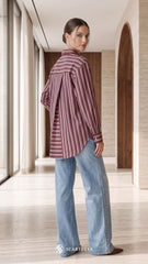 EVYA STRIPE (BURGUNDY WINE)