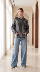 EVYA STRIPE (NOIR BLACK)
