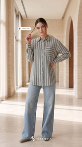 EVYA STRIPE (SMOKEY GREY)