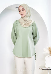 ZENIA EXECUTIVE BLOUSE (DUSTY GREEN)