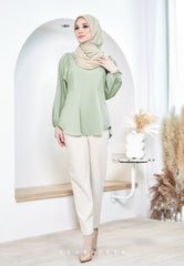 ZENIA EXECUTIVE BLOUSE (DUSTY GREEN)