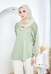 ZENIA EXECUTIVE BLOUSE (DUSTY GREEN)