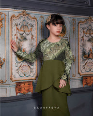 RATNA SARI PEPLUM (ORIENTAL GREEN)