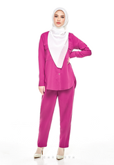 RIHANNA COMFORT WEAR PANTS SUIT (FUSHIA PINK)