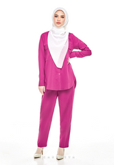 RIHANNA COMFORT WEAR PANTS SUIT (FUSHIA PINK)