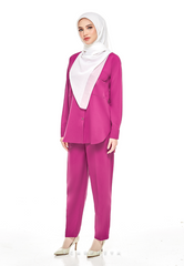 RIHANNA COMFORT WEAR PANTS SUIT (FUSHIA PINK)