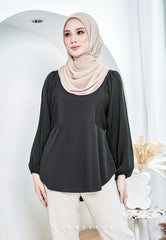 ZENIA EXECUTIVE BLOUSE (MIDNIGHT BLACK)