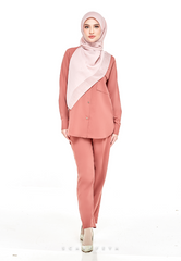 RIHANNA COMFORT WEAR PANTS SUIT (ROSEWOOD BROWN)