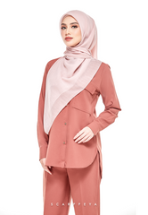 RIHANNA COMFORT WEAR PANTS SUIT (ROSEWOOD BROWN)