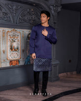 ZAYN MALEEQ KURTA (NAVY BLUE)