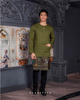 ZAYN MALEEQ KURTA (ORIENTAL GREEN)