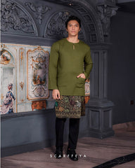 ZAYN MALEEQ KURTA (ORIENTAL GREEN)