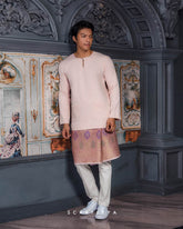 ZAYN MALEEQ KURTA (DUSTY PINK)