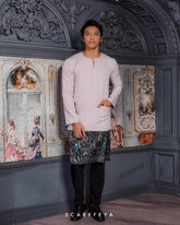 ZAYN MALEEQ KURTA (PEARL SILVER)