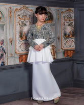 RANIA KIDS PEPLUM (PEARL SILVER)