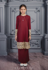 INTAN ZAHIRA RIAU KIDS (GLAM MAROON)