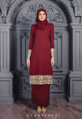 INTAN ZAHIRA RIAU KURUNG (GLAM MAROON)