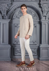 LUTH MIKHAEL KURTA (NUDE BROWN)