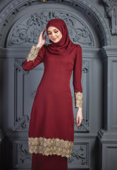 INTAN ZAHIRA RIAU KURUNG (GLAM MAROON)