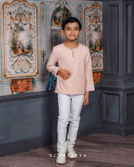 ZAYN MALEEQ KURTA KIDS (DUSTY PINK)