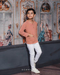 AYDEN NOAH KURTA KIDS (PEACH BRONZE)
