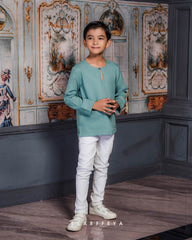 AYDEN NOAH KURTA KIDS (PASTEL GREEN)