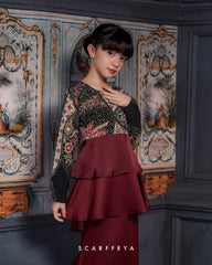 RANIA KIDS PEPLUM (GLAM MAROON)