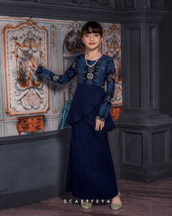 RATNA SARI PEPLUM (NAVY BLUE SONGKET)