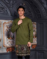 ZAYN MALEEQ KURTA (ORIENTAL GREEN)