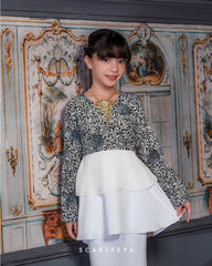 RANIA KIDS PEPLUM (PEARL SILVER)