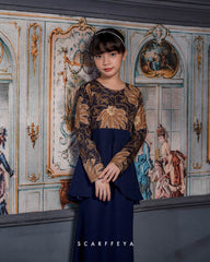 RATNA SARI PEPLUM (NAVY BLUE ROYAL GOLD)
