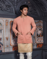 AYDEN NOAH KURTA (PEACH BRONZE)