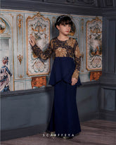 RATNA SARI PEPLUM (NAVY BLUE ROYAL GOLD)