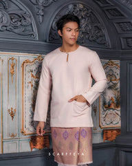 ZAYN MALEEQ KURTA (DUSTY PINK)