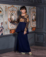 RATNA SARI PEPLUM (NAVY BLUE ROYAL GOLD)