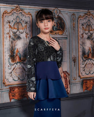 RANIA KIDS PEPLUM (NAVY BLUE)